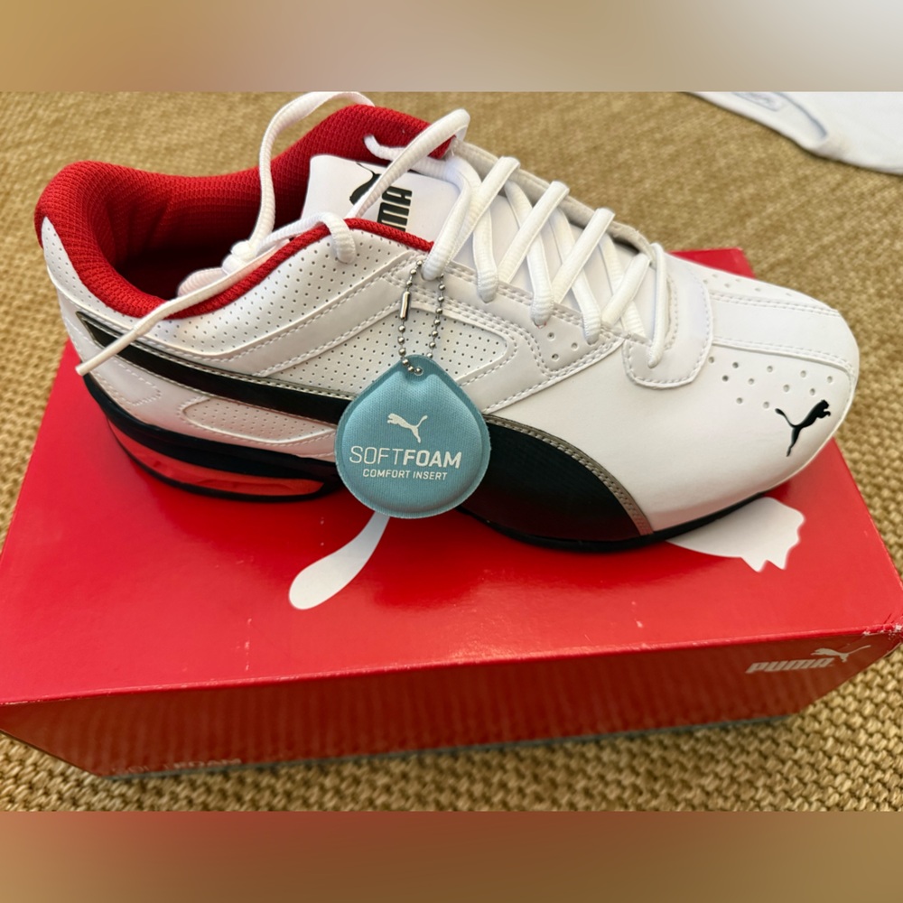 Puma Red and White SoftFoam Sneakers